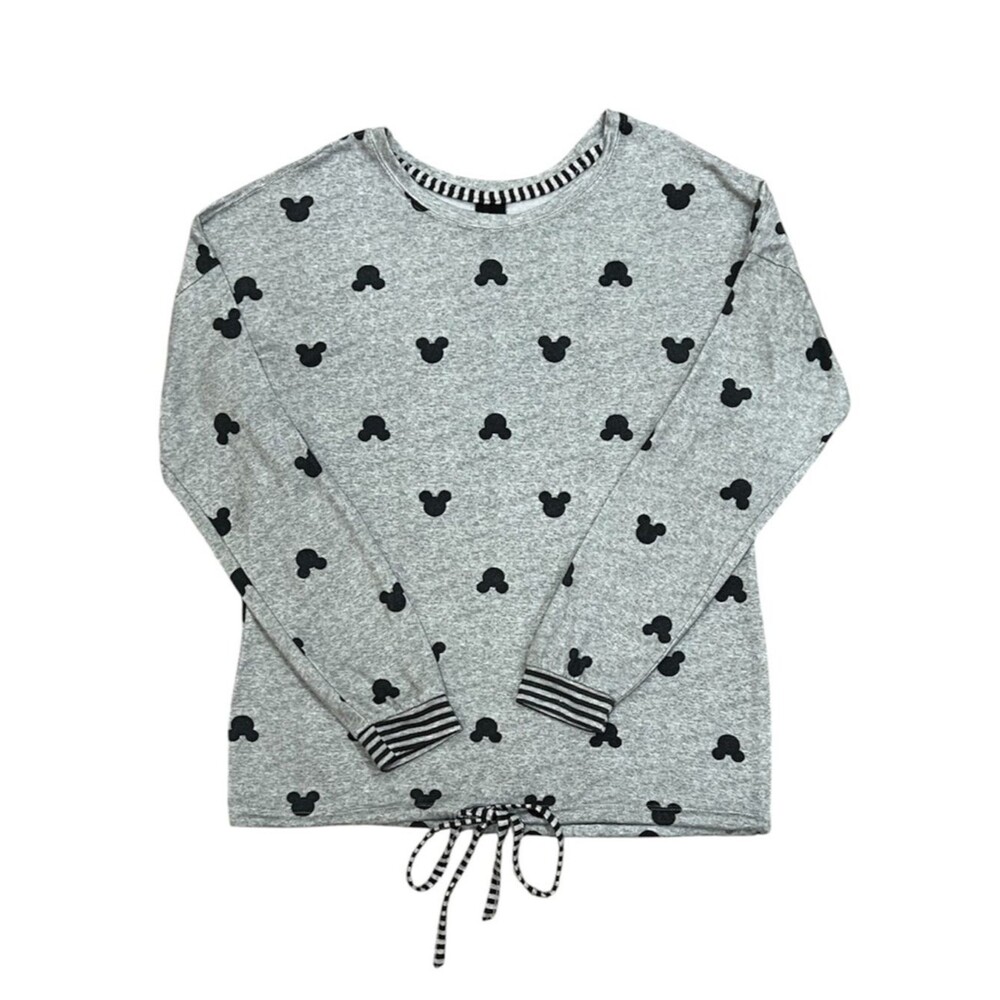 Disney Mickey Mouse Grey Lightweight Sweatshirt Size Small